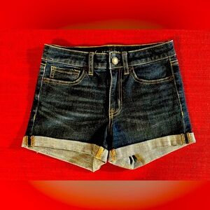 Aeropostal women high waisted midi shorts size 00